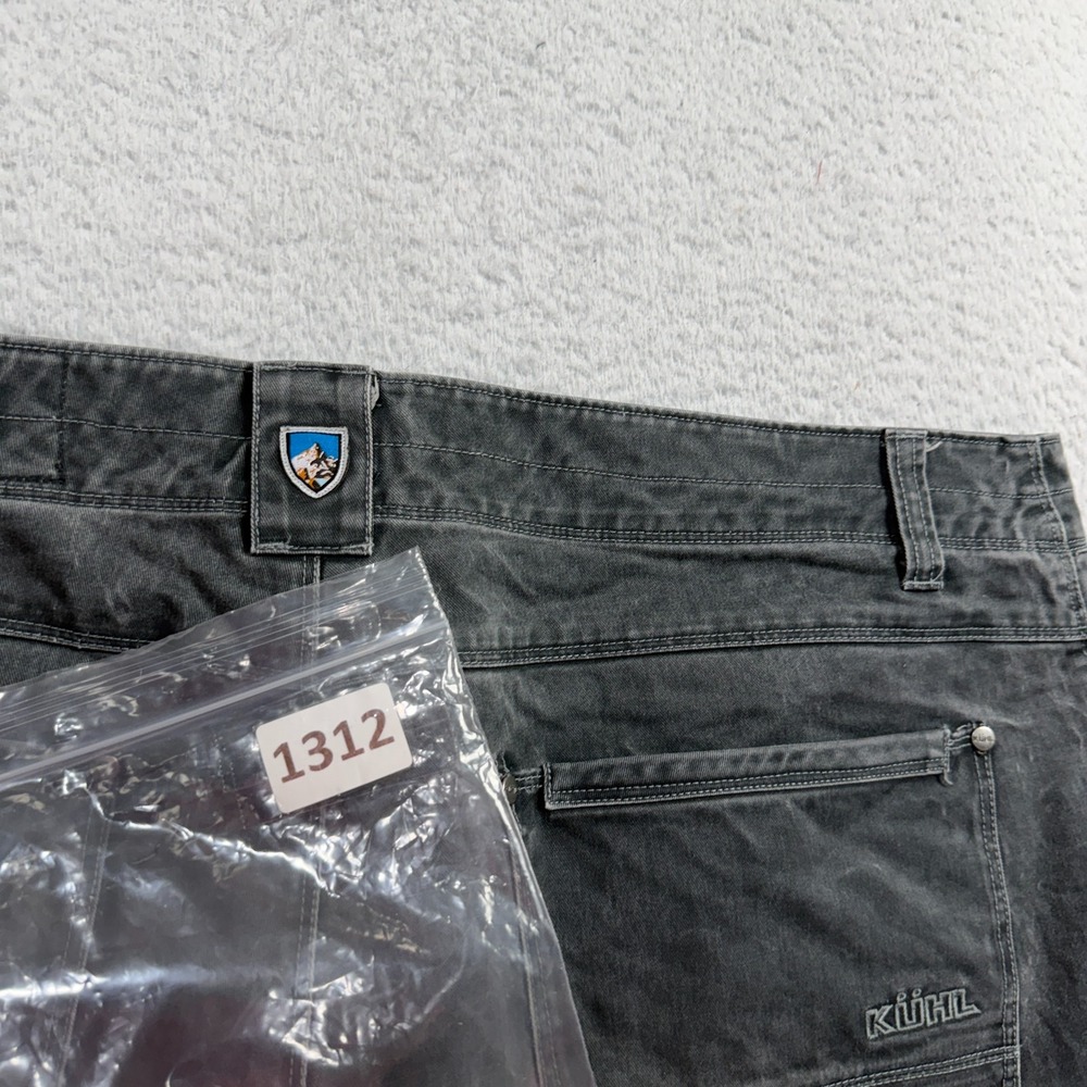Kuhl Rydr Pants Mens 40x34 Gray Vintage Patina Dye Canvas Outdoors Work Hike - Picture 12 of 12